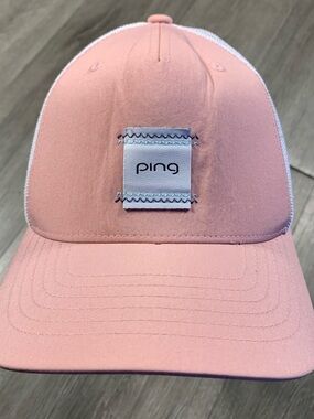 Ping Golf Dusty Rose 6 Panel Mesh SnapBack one size